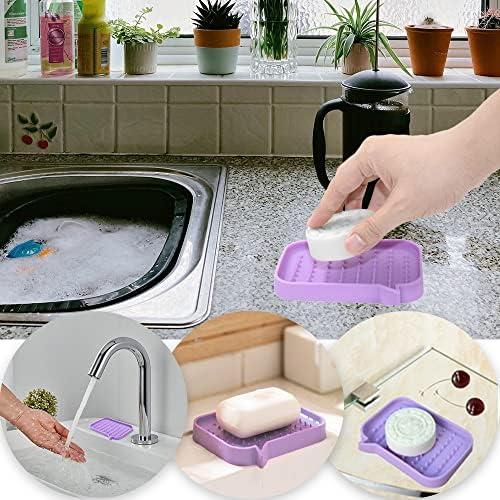 סבון מחזיק סיליקון סבון צלחת יצירתי סבון מקרה לאמבטיה מטבח דלפק למעלה
