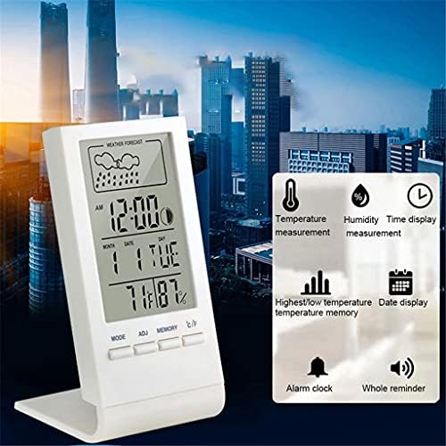 דיגיטלי מדחום מדדי לחות מד פנימי / חיצוני תחנת מזג אוויר אוטומטי אלקטרוני טמפרטורת לחות צג שעון