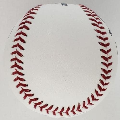 ג'ייקוב דגרום חתום על OML חתימה בייסבול MLB וקנאים מוסמכים - כדורי בייסבול חתימה
