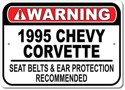1995 95 חגורת בטיחות שברולט קורבט מומלצת שלט רכב מהיר, שלט מוסך מתכת, עיצוב קיר, שלט מכונית GM
