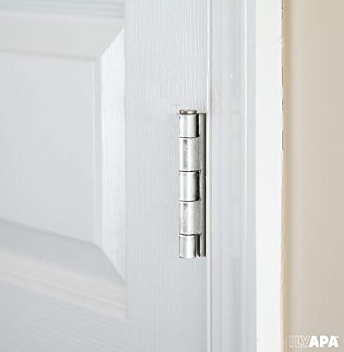 אילאפה 6 חבילה מוברשת צירי דלת ניקל לדלתות, 3.5 x 3.5 אינץ