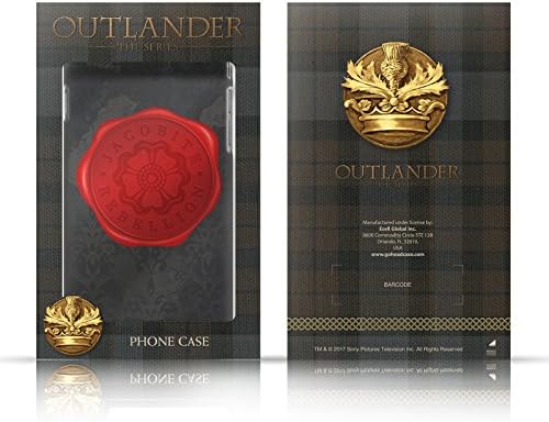 עיצובים של תיק ראש מעצבים רשמית מורשה Outlander Fraser Brouch Seals and Icons Case Gel Soft תואם ל- Apple