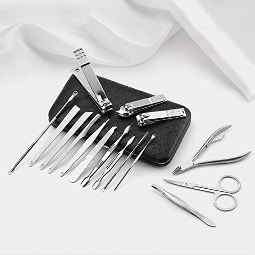 GANYUU 16 חלקים Sipe Manicure Tools Nails מספריים של Glipper Sceptors Trismer Pedicure Kit