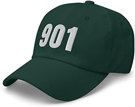 901 כובע ממפיס כובע טלפון נייד אזור קוד 901 אבא כובע רקום אבא כובע בייסבול כובע