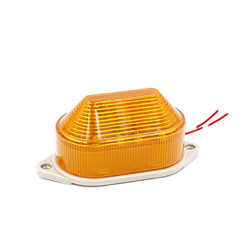איתות תעשייתי באומיין מיני צהוב אזהרה אור סטרוב מנורה אזהרה LED-3051 AC 220V 2W