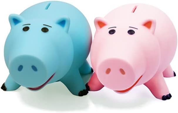 Phocas Hamm Piggy Bank Pigekable ניתן לחמוד כחול כחול חזירים כסף בנק חוסך פלסטי