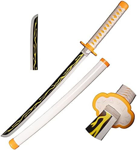 LKJAD COSPLAY אנימה חרבות קטאנה, AGATSUMA ZENITSU SAMURAI חרב, סכין גלגל שמש של שד סלייר