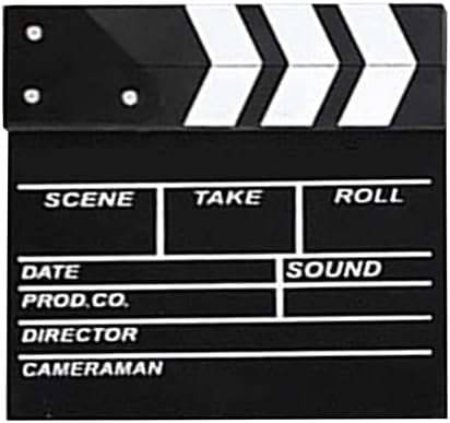 סרט סרט למחוא לוח, קטן עץ 20 על 20 סמ עמיד יבש למחוק קלאפר לוח עבור דרמה ירי עבור מנהל