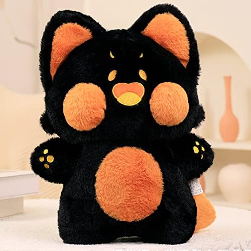 פרוקויו חתול בפלאש צעצוע חתול ממולא בעלי חיים כרית קוואי קטיפה, בובת קטיפה רכה חתול שחור קטיפה