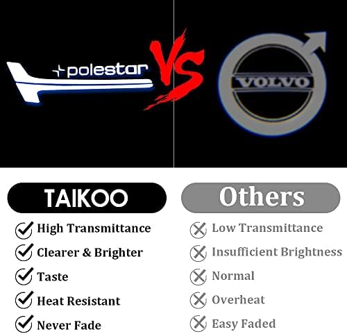 טאיקו רכב דלתות שלולית אורות עבור וולוו 90 60 40 90 60 90 60 60 רכב דלת ברוכים הבאים אור אביזרי רכב