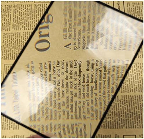 גיליון מגדלת וולנוטה 3 עדשת זכוכית מגדלת דקה במיוחד לקריאת מפות וספרים קטנים 18 על 12 סנטימטר