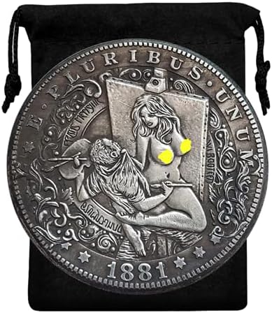 עותק קוקריט 1881 מטבע הובו ארהב - ציירים ונערות מכסף העתק מכסף עתק מורגן דולר מטבע מטבע מטבע מטבע מזל מטבע