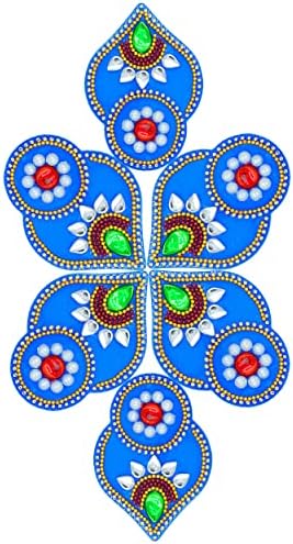 מעצב אקרילי רב -צבעוני רנגולי למשרד הביתי דיוואלי פסטיבלים הודיים קישוט מסורתי משובץ עם קישוטי