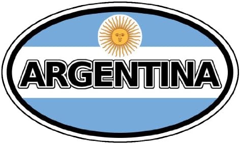 ארגנטינה וארגנטינה דגל ארגנטינאי מכוניות פגוש מדבקות סגלגל