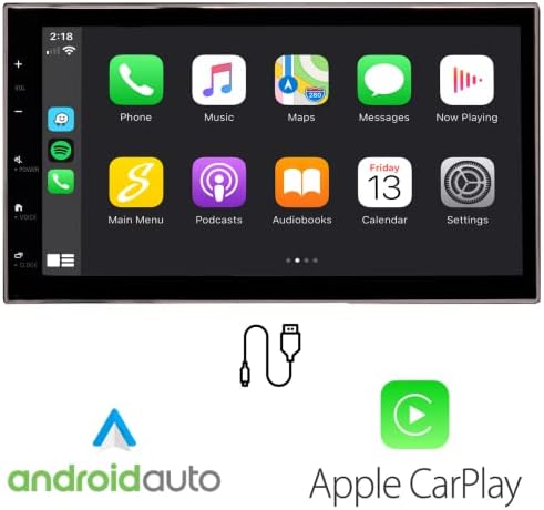 6.8 אינץ 'רדיו מסך מגע עבור Wrangler JK 2007-2018, Apple Carplay & Android Auto, קישוריות Bluetooth,