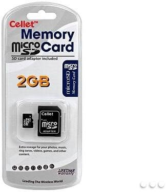 כרטיס זיכרון 2 ג ' יגה-בייט עבור מוטורולה רזר טלפון 3 מטר עם מתאם.