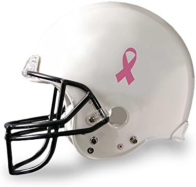מודעות לסרטן השד מדבקות קסדת כדורגל - מדבקות סרט ורוד למודעות לסרטן השד