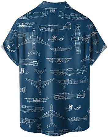 חולצת הוואי של גברים אופנה כפתור שרוול קצר במורד הקיץ חולצות חוף טרופיות חולצות חולצה נוחית טוניקה