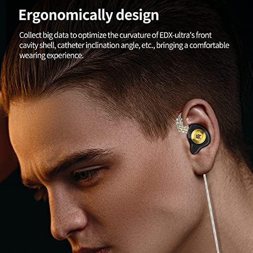 Kz edx Ultra משודרג דינאמי אוזניות אוזניות אוזניות חווט