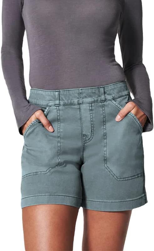 מכנסיים קצרים אתלטיים לנשים מותחים אופנה של אופנה רב תכליתית מכנסיים קצרים עם כיס פלוס מכנסי אימון מזדמנים בגודל