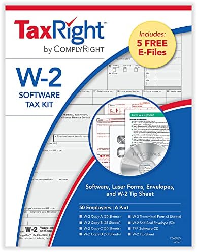 זכות מס זכות 2020 1099-שונה 4-חלק לייזר מס טופס ערכת עם תוכנה ומעטפות, 25/חבילה