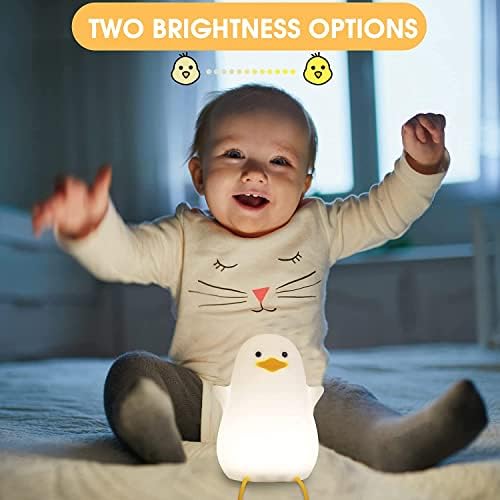 לילה אור תינוק מנורה שליד המיטה ילדה מתנה, ברווז נטענת שולחן לאמפה נייד אור, עבור תינוק חדר שינה