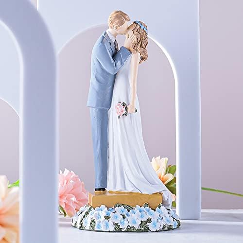 מתנות לחתונה לזוגות ייחודיים 2022 - פסלוני מאהבים מתנשקים שמחה עבורה מתנת אירוסין זוגית לבעל אשתו, שולחן שולחן