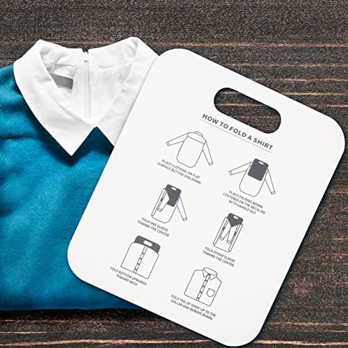 2 יחידות חולצה מתקפל לוח חולצה בגדי תיקיית כביסה מתקפל לוחות פלסטיק מתקפל עוזר ארון ארגונית עבור מבוגרים וילדים