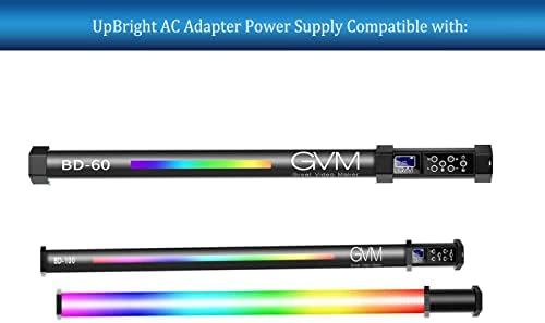 Upbright New Global AC/DC מתאם תואם ל- GVM BD-60 BD-60D BD-100 BD-100D RGB צינור LED צינור שרביט