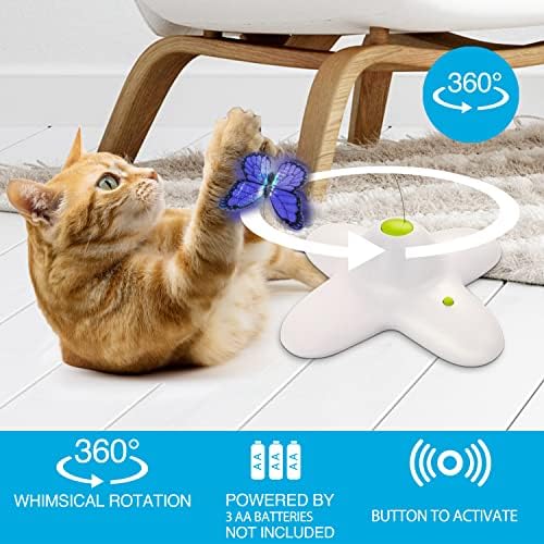 כל עבור כפות חתול צעצועי אינטראקטיבי פרפר רפרוף באג חתול אוטומטי צעצוע מגרה קיטי צעצועי מקורה חתולים