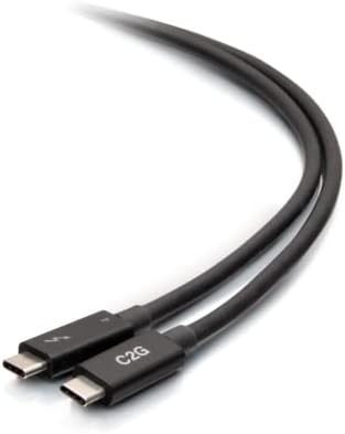 C2G 1.5ft Thunderbolt 4 כבל USB C - USB C ל- USB C - 40GBPS - M/M