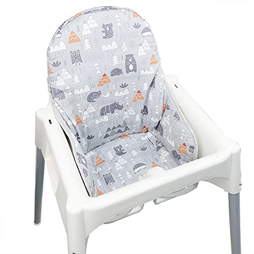 כיסויי מושב כותנה זארפמה לכיסא כיסא אנטילופ איקאה, משטח כותנה ומרופד כותנה, דפוס יער כיסוי כיסא תינוק מתקפל