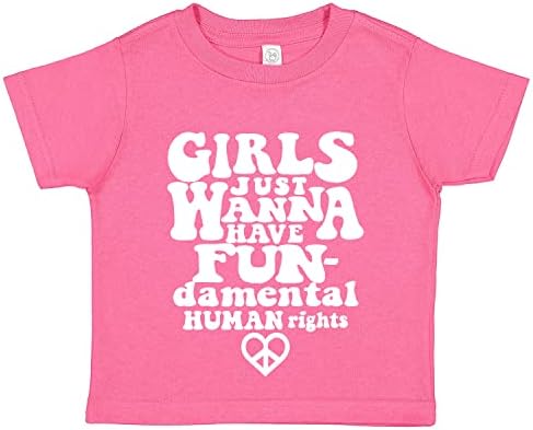 Tees & Tails בנות פשוט רוצה לקבל חולצת טי פעוטות של זכויות אדם לכיף