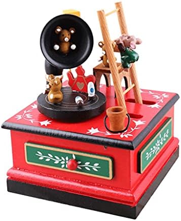 דואבה שמח-גו-סיבוב סנטה קלאוס קופסת מוסיקה צעצוע קישוט הבית של קופסא מוסיקה לחג המולד של גו-סיבוב מתנה