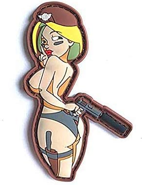 WW 2 אופציות מיוחדות סקסיות סיכות נערות צבאיות טקטיקות לולאה מורל PVC תיקון