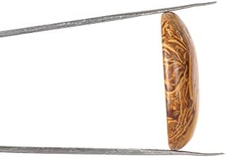 Gemhub 18.5 Ct. MOOKAITE טבעי ג'ספר רופף אבן חן, קריסטל ריפוי לטיפול בגיאומטריה של צ'אקרה
