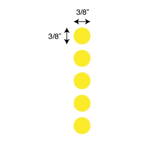 גלוב סיינטיפיק-95 נקודות קריוגניות תווית גליל עבור 0.5-1.5 מ ל צינור, 9.5 מ מ קוטר, צהוב, גליל של