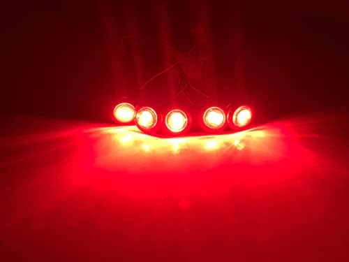 היליקוטה 10 יחידות אדום 3 לד 12 וולט 3/4 אורות אישור סמן לד עוף עגול מנורת איתות סמן צד אורות כדור למשאית קרוואן