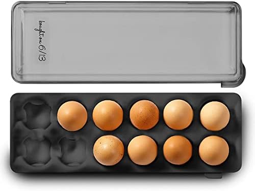 עשהחכם ביצה מחזיק מקרר ארגונית, אחד גודל, פחמן