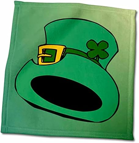 3drose גרפיקה של חג פלורן - כובע עליון ירוק אירי - מגבות