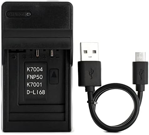 D-LI68 LCD מטען USB עבור Pentax Optio A36, Optio S10, Optio S12, Optio VS20, Q, Q10, Q7 מצלמה ועוד