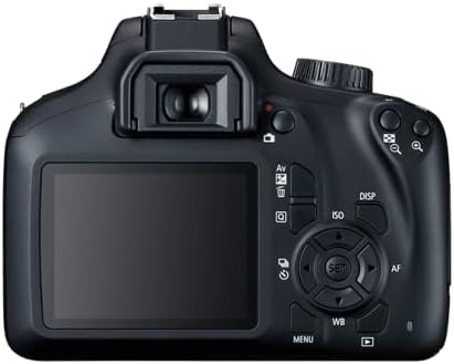 Canon EOS Rebel T100 / 4000D DSLR מצלמה עם עדשה 18-55 ממ + CANON EF 75-300 ממ עדשה + 4K צג + מיקרופון + אוזניות