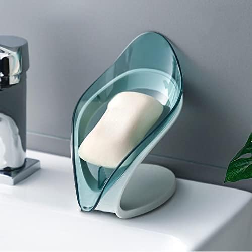 סבון סבון עלים יצירתי שקוף ניקוז קופסת אחסון סבון סבון רב -פונקציונלי סבון בעבודת יד סבון סבון סבון קופסת