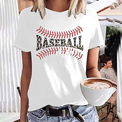 נשים בייסבול מאמא מאבנה חולצת טריקו, צמרות נשים נמר מצחיק חולצות אמא מאמא הדפסת מכתב בייסבול אמא