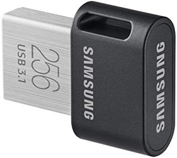 סמסונג MUF-256AB כונן הבזק USB 256GB USB סוג A 3.1 שחור, נירוסטה-כונני פלאש USB, מסתובב, 3G, שחור,