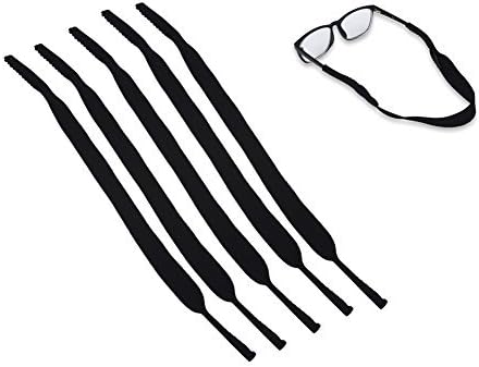 רצועת משקפיים 5 יחידות משקפי ספורט קבור רצועת צוואר אלסטי מחזיק שרשרת שרשרת שרשרת שרוך משקפיים,