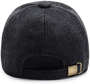 כובע חורף של קרוגו לגברים יוניסקס צמר כובע בייסבול כובע ספורט מזדמן כובע משאיות עם אוזניים קיפול כובע