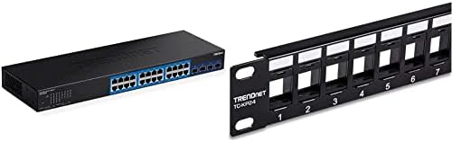 Trendnet 28-Port Web Switch Sweat, 24 x יציאות Gigabit, 4 x 10g SFP+ משבצות, 128 קיבולת מיתוג של 128 ג'יגה-ביט