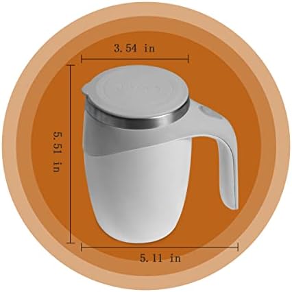קוצ ' פאו מגנטי עצמי ערבוב ספל בלנדר כוס שני-מכסה מזון כיתה 304 נירוסטה אוניית קפה ספל מתאים קפה, חלב,