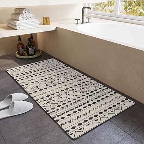 מונבו-אמבטיה מחצלת שטיח-סופר סופג גומי מגובה החלקה אמבטיה מחצלת - מהיר יבש אמבטיה מחצלות רצפת חדר אמבטיה-מקלחת